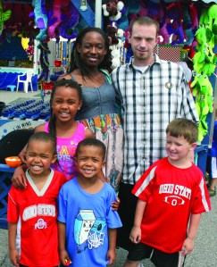 PHOTO BY JOE NARKIN Saturday, July 12, 2014; 88th Our Lady of Mt. Carmel Italian Festival, Our Lady of Mt. Carmel, 6928 Detroit Ave: Front: L to R: Kemuel, Antonio, Tyler, Back: L to R: Tashi, Steph, Tyler -- Enjoy a day of fun and games at the 88th Our Lady of Mt. Carmel Italian Festival